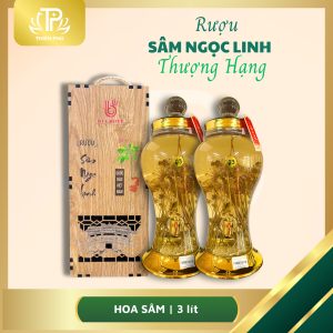 RƯỢU HOA SÂM NGỌC LINH 3 LÍT HỘP GỖ